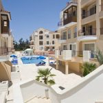 Sovereign Estates   Central pool in a sunny resort courtyard surrounded by beige multi story buildings with balconies and blue umbrellas 2026 Central pool in a sunny resort courtyard surrounded by beige multi story buildings with balconies and blue umbrellas