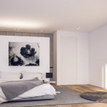 Sovereign Estates   Modern minimalist bedroom with low platform bed white bedding and abstract wall art neutral tones and soft natural light 2026 Modern minimalist bedroom with low platform bed white bedding and abstract wall art neutral tones and soft natural light